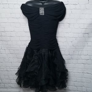 Stephan Caras black formal dress